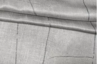 Атлас шелковый плательно-блузочный Серый IDT Н31 N60 20112520