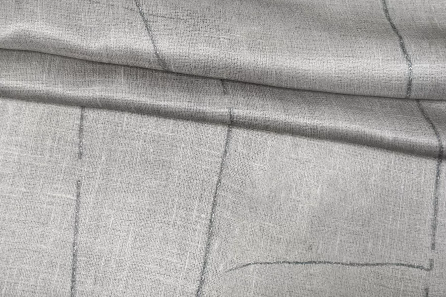 Атлас шелковый плательно-блузочный Серый IDT Н31 N60 20112520