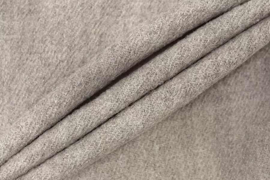 Пальтово-костюмная шерсть с мохером Серо-бежевая IDT H55/1 DD40 20112527