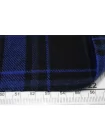 Фланель хлопковая  Клетка чёрно-синяя IDT H12 B70 20112563