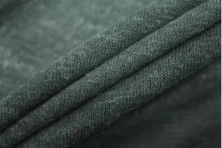 Трикотаж хлопковый с шерстью кулирка Приглушённо-хвойный CVC H49/2 PZ-30 20112586