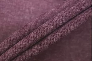 Трикотаж хлопковый с шерстью кулирка Сливовый CVC H49/2 PZ-40 20112597