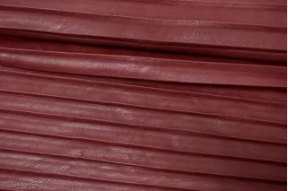 Экокожа плиссе на вискозе Бордовая CVC H17/4 LL30 21112502