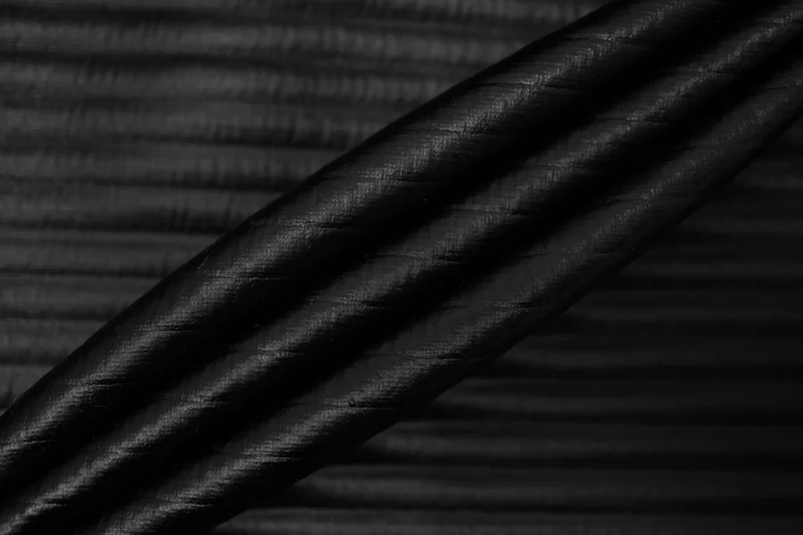 Фактурный трикотаж с накатом "под кожу" Чёрный CVC H17\1 LL70 21112510