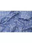 Рубашечный хлопок в клетку CANCLINI Сине-бело-голубой CVC H6/1 B40 21112542