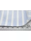 Рубашечный хлопок со льном в полоску CANCLINI Бело-голубой CVC H16/3 G20 21112553