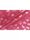 Атласная вискоза плательно-блузочная Зайчики на розовом CVC H21/9 i70 21112557