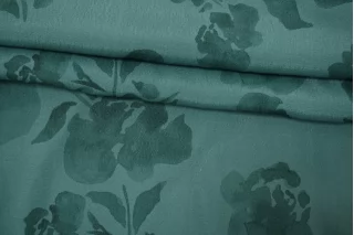 Вискоза креповая плательно-блузочная Приглушённо-бирюзовая CVC H22/5 j40 21112566