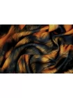 Вискоза твиловая плательная Сине-коричневая Анималистичная CVC H21/4 I50 21112573