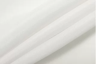 Крепдешин шёлк с вискозой Белый CVC H1 O40 21112581