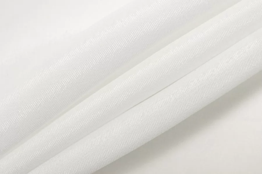 Крепдешин шёлк с вискозой Белый CVC H30/5 O40 21112581