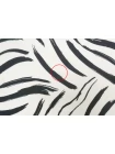 Вискоза креповая MAX MARA Чёрно-молочные полоски MM H00 FF44 14042543