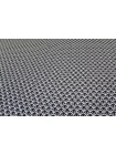 Атласная вискоза плательная Орнамент сине-молочный SMF H21/2 G30 15052507