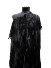 Бархат вискозный на шелке креш YVES SAINT LAURENT Чёрный INS H19/9 K30 16052504