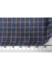 Фланель хлопковая рубашечная в клетку Сине-бежевая BL H12 B70 18032525