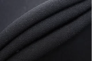 Костюмная шерсть со льном Чёрная BL H59/6 GG60 18032550