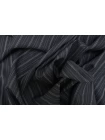 Костюмно-плательная шерсть би-стрейч Графитовая в полоску BL H60/4 FF40 30052559
