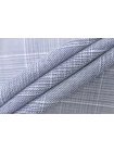 Костюмно-плательная шерсть CERRUTI Бело-голубая в клетку BL H62 GG10 30052562