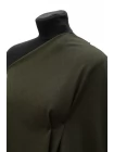 Костюмная шерсть би-стрейч Тёмно-зелёная BL H59/3 HH70 30052586