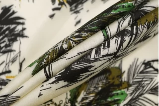 Вискоза сатиновая плательно-блузочная Пальмы KZ H21/2 H40 18022563