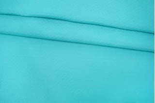 Поликоттон жаккардовый костюмно-плательный Бирюзово-голубой H00 EE66 13042525