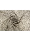 Крепдешин шёлковый Max Mara Листики на светло-бежевом MM H31 N40 14042532