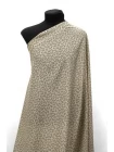 Крепдешин шёлковый Max Mara Листики на светло-бежевом MM H31 N40 14042532