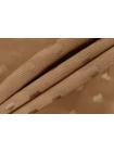 Вискоза креповая жаккардовая MAX MARA Бежево-коричневые сердечки MM H23/1 J44 14042504