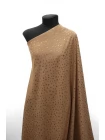 Вискоза креповая жаккардовая MAX MARA Бежево-коричневые сердечки MM H23/1 J44 14042504