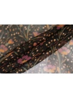 Шифон шёлковый MAX MARA Цветы на чёрном MM H28/1 N50 14042505