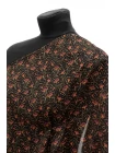 Шифон шёлковый MAX MARA Цветы на чёрном MM H28/1 N50 14042505
