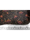 Шифон шёлковый MAX MARA Цветы на чёрном MM H28/1 N50 14042505