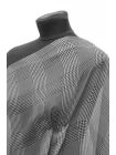 Шифон шёлковый MAX MARA Чёрно-белый орнамент и клетка MM H28/1 N50 14042514