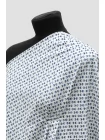 Хлопок рубашечный MAX MARA Сине-желтые кружочки на белом MM H9/7  А44 14042519