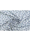 Хлопок рубашечный MAX MARA Сине-желтые кружочки на белом MM H9/7  А44 14042519
