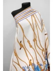 Хлопок рубашечно-костюмный КУПОН MAX MARA Рыба и веревки на белом MM H11/4 A50 14042523
