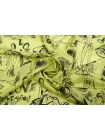 Шёлк плательно-блузочный MAX MARA Абстракция на жёлто-зелёном MM H31 N20 14042526