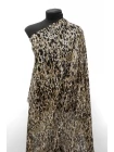 Шифон шёлковый MAX MARA Чёрно-белые пятна на бежевом MM H28/1 N50 14042530