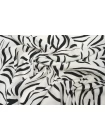 Вискоза креповая MAX MARA Чёрно-молочные полоски MM H00 FF44 14042543
