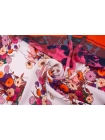 Кади вискозная атласная КУПОН MAX MARA Цветы на розовом MM H21/13 G70 14042549