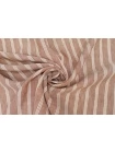 Лён плательно-костюмный MAX MARA Молочно-коричневый в полоску MM H16/2  F30 14042556