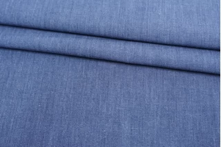 ОТРЕЗ 0,45 М ДЕФЕКТ Хлопок рубашечно-плательный под джинсу MAX MARA Голубой MM (ДФ3) 15042517-8