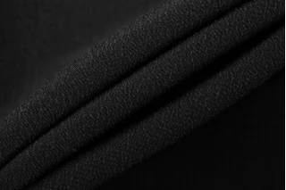 Крепдешин шёлковый стрейч MAX MARA Чёрный MM Н30 N70 15042519