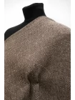 Лён с хлопком костюмный MAX MARA Коричнево-бежевый MM H16/2 F50 15042522