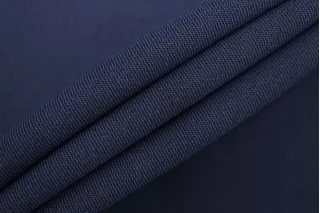 Хлопок с вискозой костюмный MAX MARA Тёмно-синий MM H63/4 D40 15042534