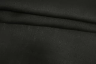 ОТРЕЗ 1,8 М Лён плательно-костюмный умягчённый MAX MARA Чёрный MM (14) 15042539-1