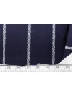 Поливискоза костюмно-плательная MAX MARA Тёмно-синяя в белую полоску MM H64 LL60 15042542
