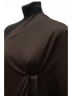 Хлопок сатиновый рубашечно-плательный MAX MARA Тёмно-коричневый MM H4/4 С60 15042572