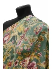 Креповая вискоза Max Mara Цветы на зеленом MM H21/5 I50 16042521