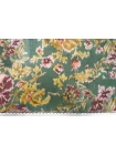 Креповая вискоза Max Mara Цветы на зеленом MM H21/5 I50 16042521